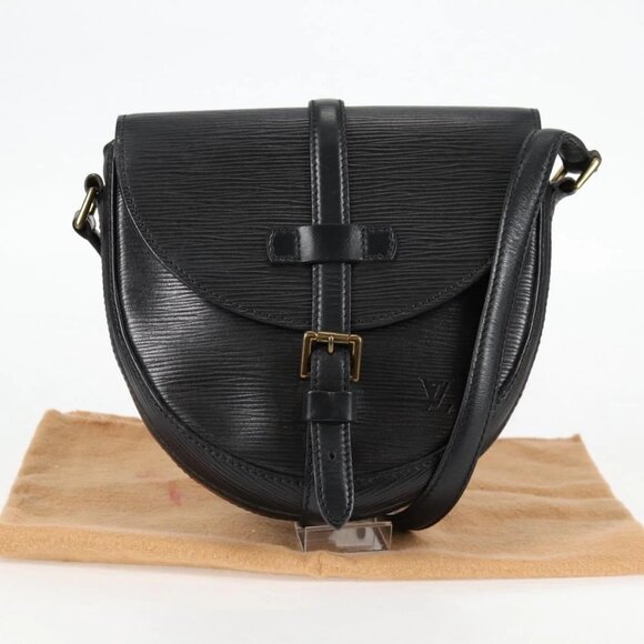 LOUIS VUITTON Epi Chantilly PM Shoulder Bag SPO Black LV Auth 135467V - Picture 1 of 16